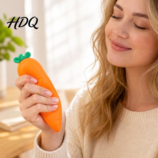 Stress Relief Tool 1/2Pcs Fake Carrot Toy, Realistic Giant Squeeze Toy Hand for Kids Adults, Soft Simulated Vegetable Anxiety Reduction Relaxation