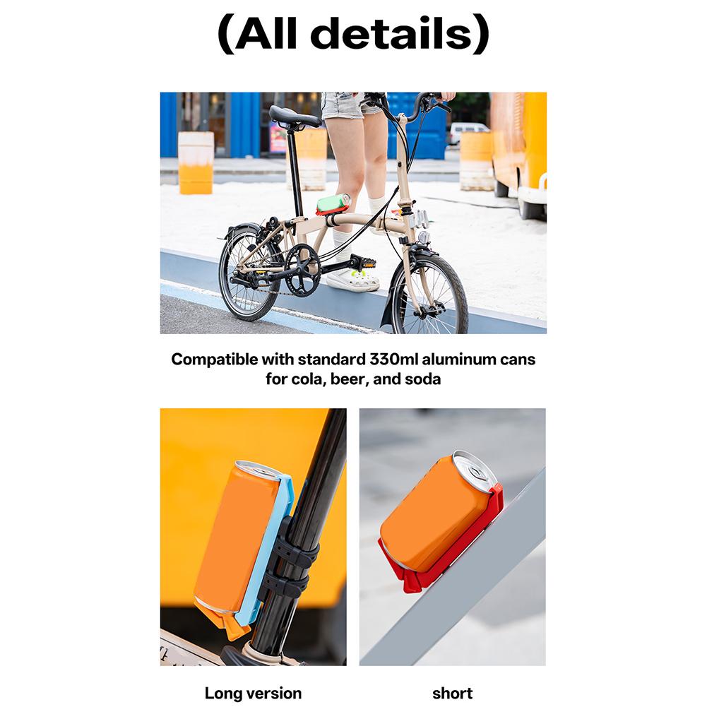 Multifunctional Bike Drink Holder, Lightweight Portable Cup & Can Holder, Shock Absorption Bicycle Beverage Mount