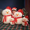 Adorable Snowman Plush Toy Soft Short Plush Doll Perfect Christmas Gift For Kids