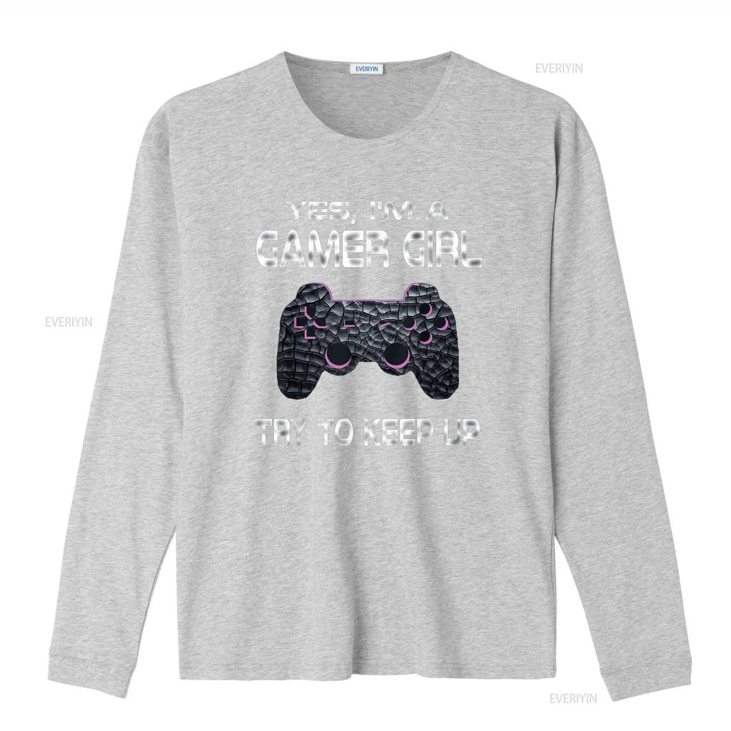 Gamer Girl Funny Quote Gaming Video Games Girls T Shirtns Shirt Vintage Washed Versatile Casual Breathable Stretched Unisex