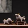 Zisha Purple Clay Bull Tea Pet