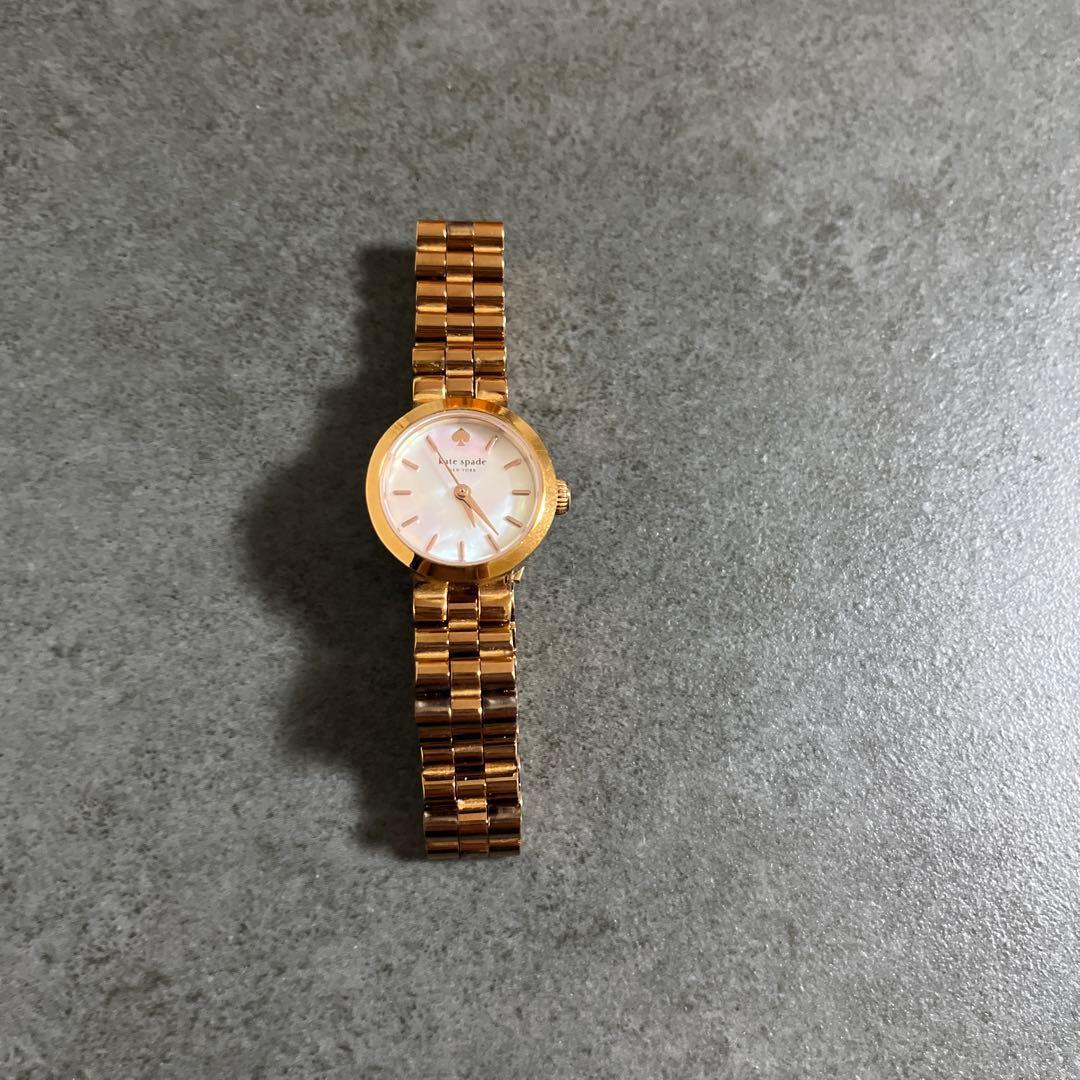 Used kate spade new york ladies watch pink gold