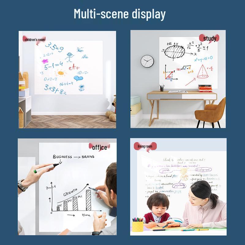 Children's Removable Erasable Blackboard Wall Sticker - No Wall Damage, Static Cling Memo Board