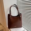 Simple Color Solid Gold Letter Printed Women Casual Tote Bag For Use Daily