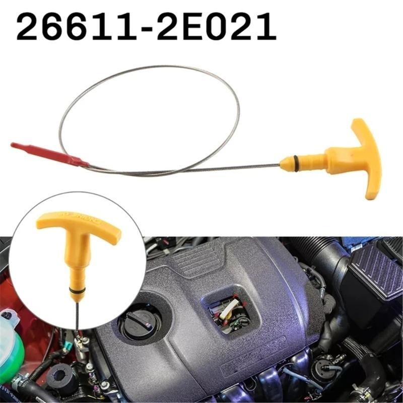 Car Engine Oil Dipstick Auto Maintenance Accessory Universal Engine Oil Level Dipstick 266112E021 26611-2E021 X37F