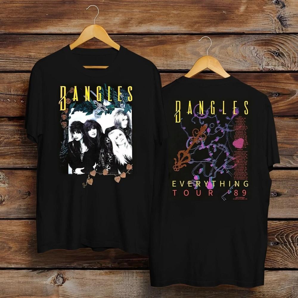 The Bangles Everything Tour 1989 TShirt Double Sides For Fans Unisex T-Shirt L