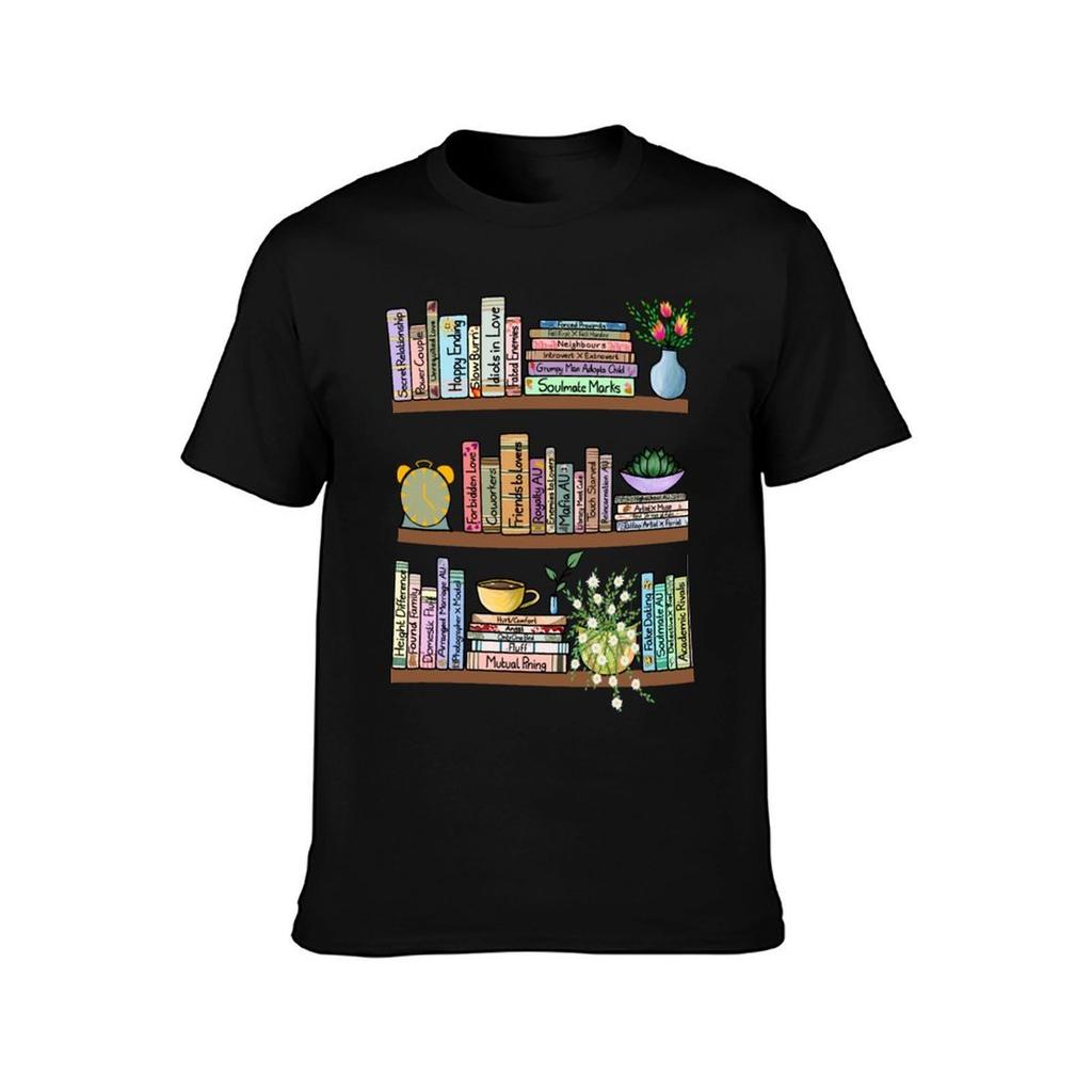 Fanfic Bookshelf  TShirt Work Style Casual TShirt