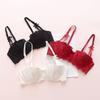 Women's Lace Half Cup Push Up Bra with Lightweight Padding Color
