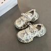 Retro versatile straps old dirty dad shoes autumn and winter fashion mesh girls sports moral training shoes casual shoes