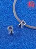 925 Silver Charm Beads Fit Bracelet Charms 26 Letters English Pinyin Bead Gift for Women Jewelry