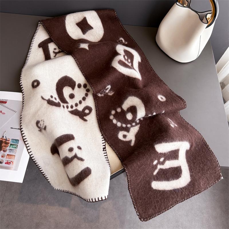 Женский шарф Осень Зима Кашемир Винтажный Преппи Стиль Клетчатый Шарф-накидка Пашмина Женский Мужской Шарф Шаль Унисекс Мужчины 185x30cm