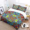 Colorful Abstract Detailed Pattern Design Bedding Set 1 Duvet Cover 2 Pillowcases For Adult And Children Luxury Gift Full Size