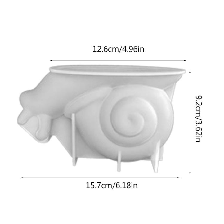 Big Snail Candle Mold for DIY Candle Soap Plasters Chocolate Home Decor
