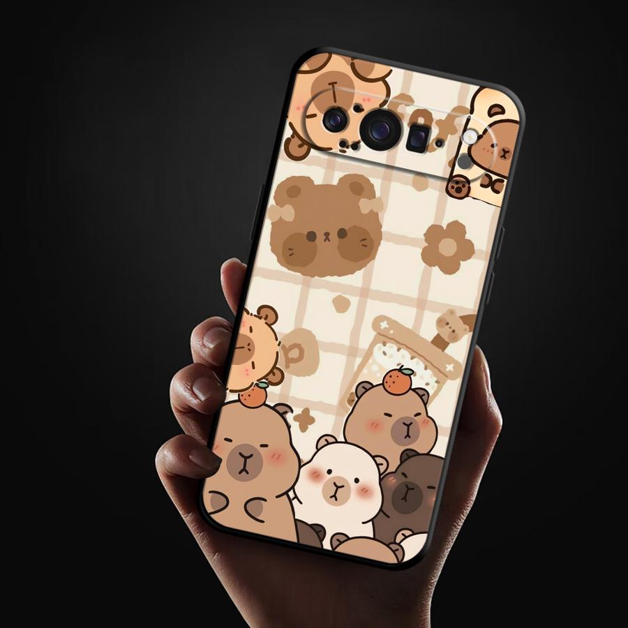 Cute Capybara Case for Google Pixel 10A 8a 6 7 8 Pro 6a 7a 10 9 Pro XL 9a Funda Phone Cover