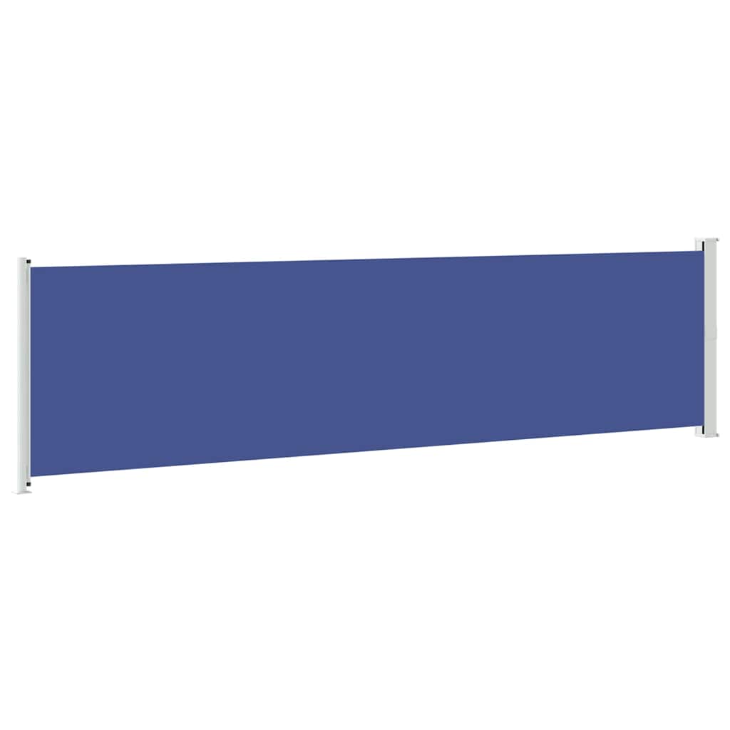 Side Awning Extendable 600 x 160 cm Blue