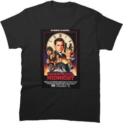 Men Women Shirt Threat Tee Level Cool Midnight Holiday Classic Friends Sleeve Unisex T-Shirt Gift for Birthday Presents, Small-5X-Large