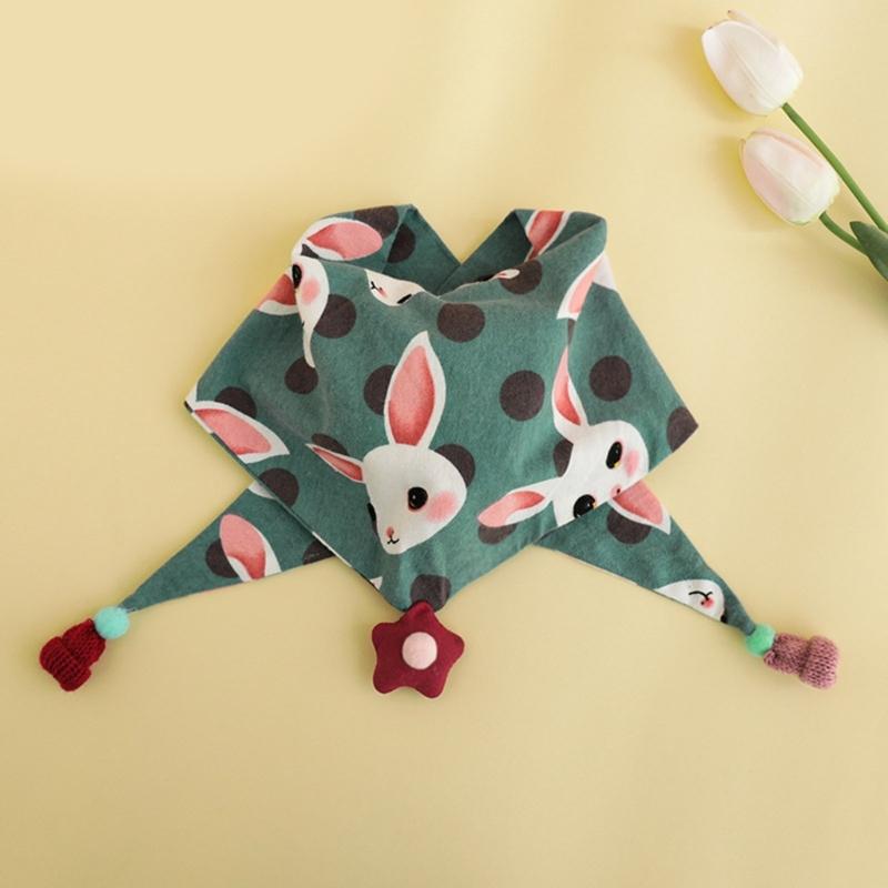 Cute Children Scarf Versatile & Warm Shawl Cotton Baby Neck Towel Multi Functional Scarf Lightweight for Boys & Girls
