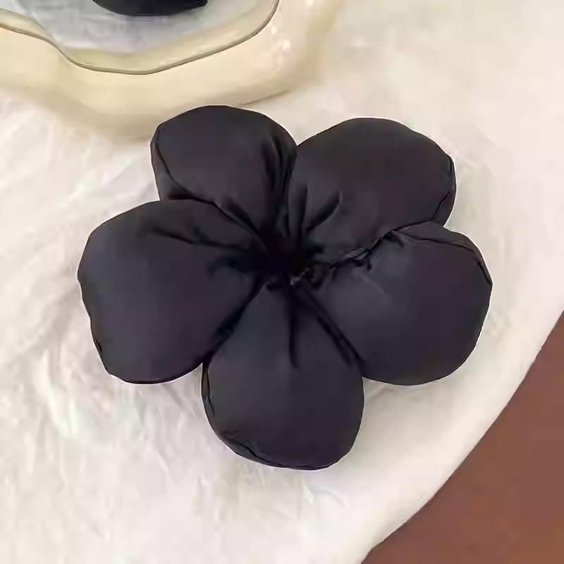 Chouchou à fleurs exagérées, style coréen, accessoire tendance pour cheveux de vacances, pour femmes et filles