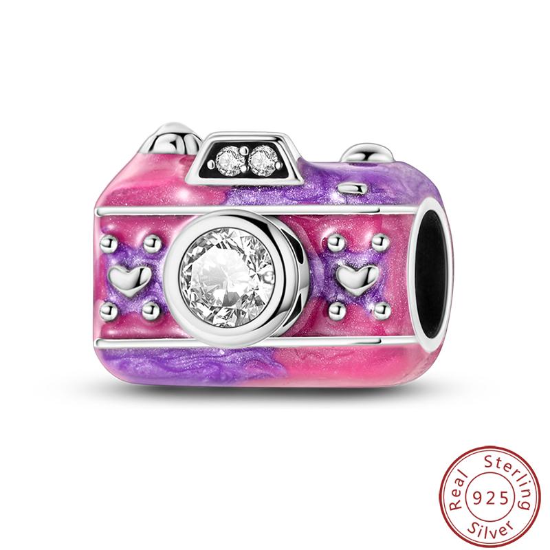 Love Traveling Copper Backpack Suitcase Luggage Camera Airplane Charms 3Mm Diy Fine Jewelry Making