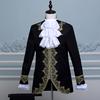Prince King Renaissance Medieval Men Cosplay Costume Coatpants Set Full