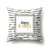 Polyester Pillow Case Decoration Home Gilt Printing Pillow Case Waist Cushion Cover Car Cushion Head Cushion Cover