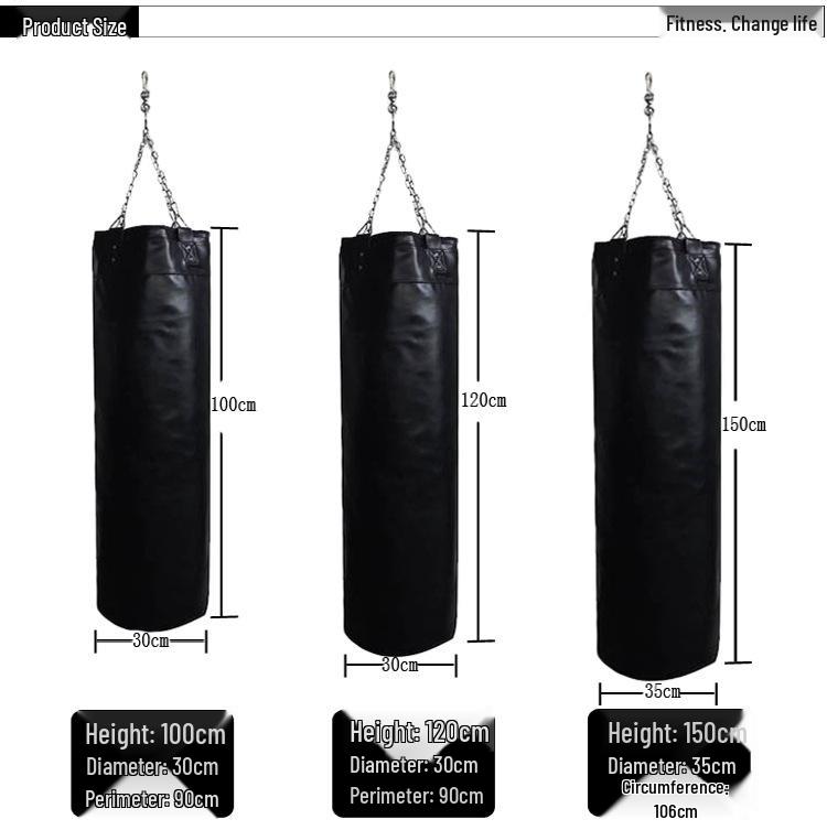 High-Strength Leather Hanging Punching Bag for Martial Arts and Taekwondo Training