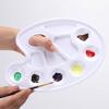 Farbe Kunststoff Zeichenschale Farbpalette Öl Aquarell Farbig 10 Vertiefungen Design Loch Malpalette