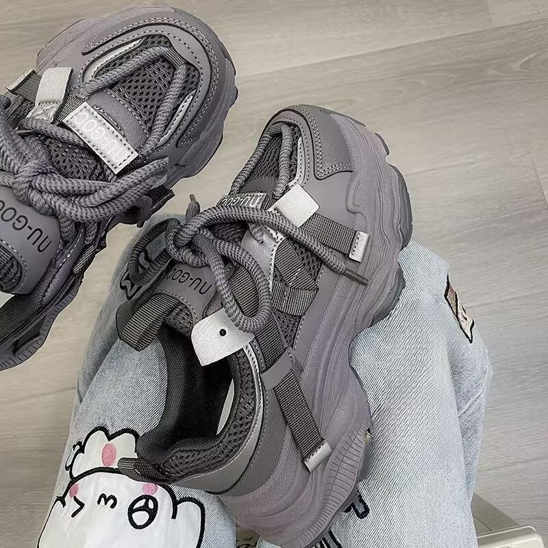 Sports Dad Shoes, Women's Versatile Thick-soled Shoes, Lightweight and Breathable Running Shoes Devotion