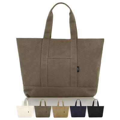 [tóti] [Keine Sorgen mehr um die Kapazität] 30L Große Tragetasche, Großes Canvas, Dick und Leicht, 100% Baumwolle, Umhängetasche, Für Damen und Herren,