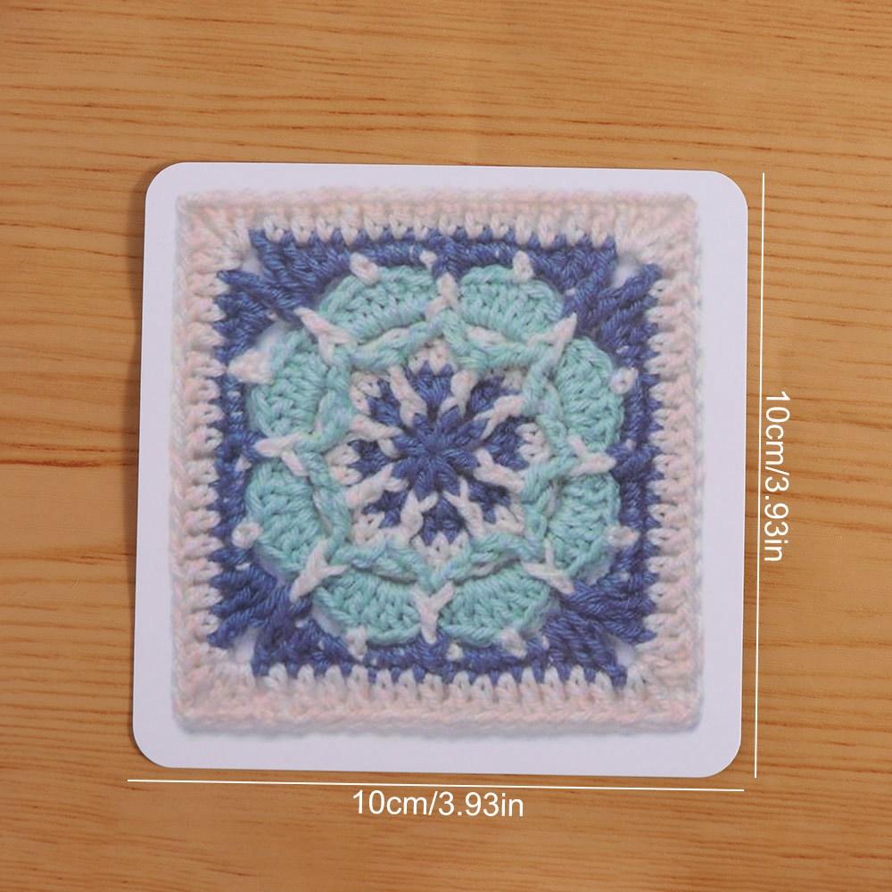 50pcs/box DIY The Granny Square Card Deck Grandma Knitted Pattern Set  Sewing Supplies