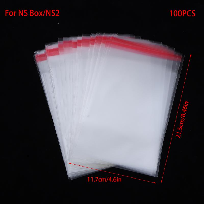 

100Pcs Self-Adhesive Protective Bags For Ps1 Ps2 Ps3 Ps4 Ps5 Xbox360 One Ns Nds Wii Game Box Dustproof Moisture-Proof A2