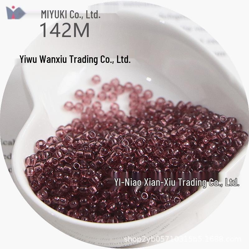 MIYUKI 3mm Transparent Glass Seed Beads for DIY Jewelry Making