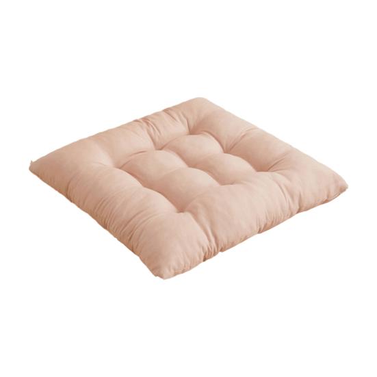 Seat Cushion with High Elasticity Thick Filling Anti-Slip Design Square Solid Color Style Chair Cushion Autumn Winter Chair Pad