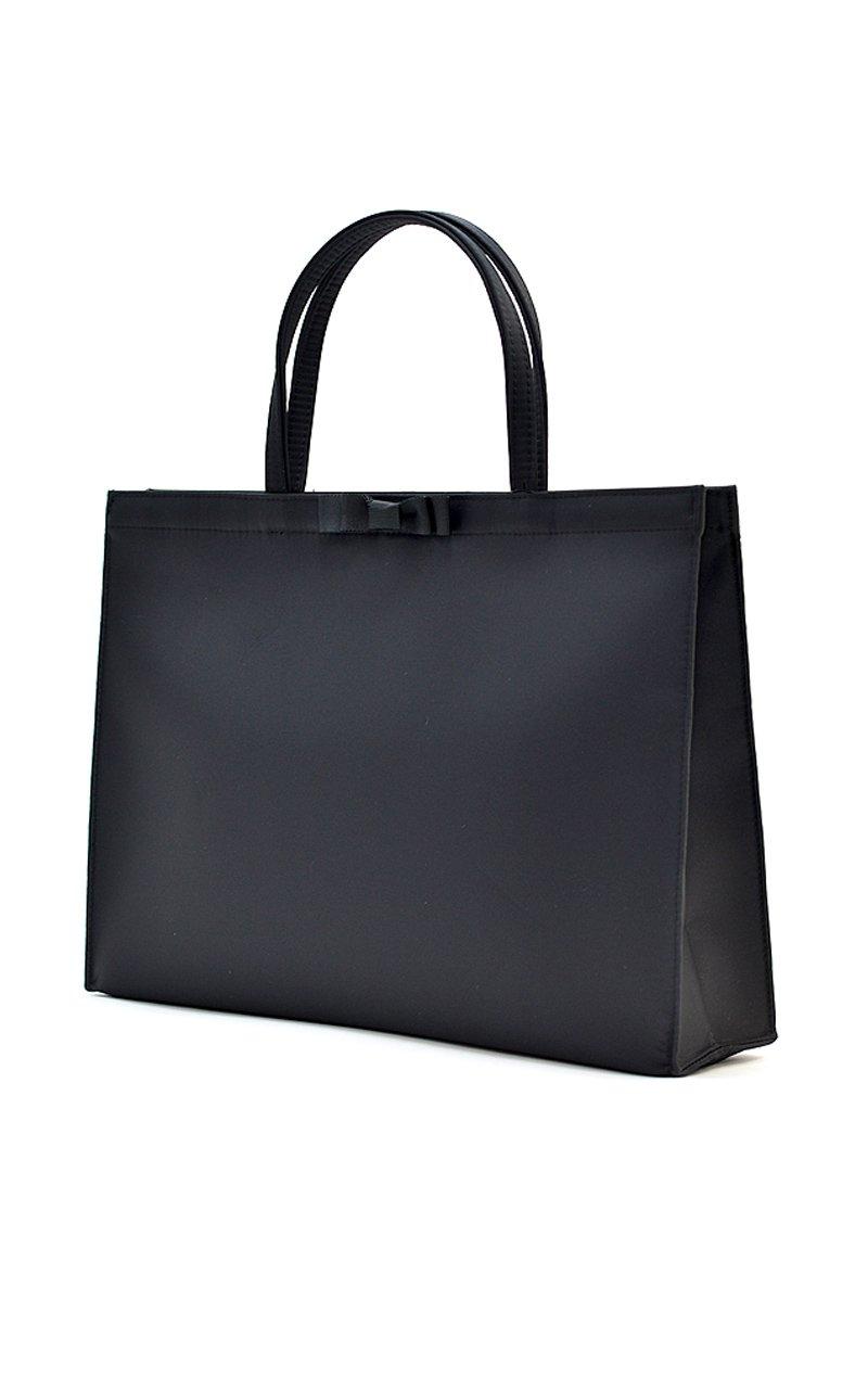 

tote large party for ceremonial for school entrance for for [KOEI STORE] Sub-bag, bag, capacity, A4, black, formal, bag, occasions, horizontal, чорний