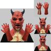 Schreckliche Beriael Horror Maske Und Kostümhandschuhe Für Halloween Und Kostümfeste