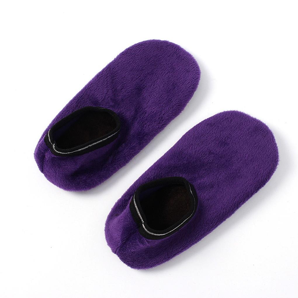 Winter non-slip fleece overshoes 225-245mm purple thermal overshoes