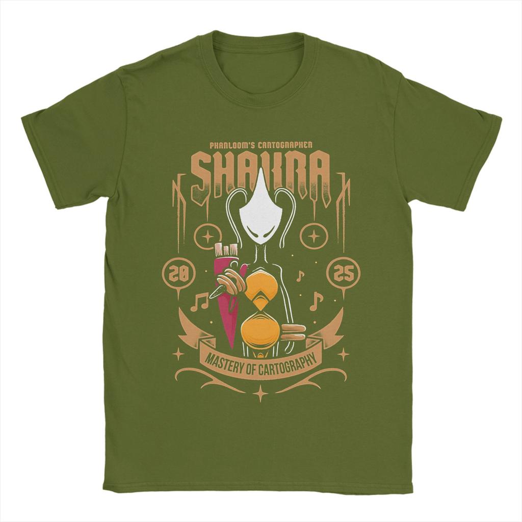 Hollow Knight Silksong Shakra TShirt for Men  Vintage Cotton Tee Shirt Crewneck Short Sleeve T Shirt Party Clothing