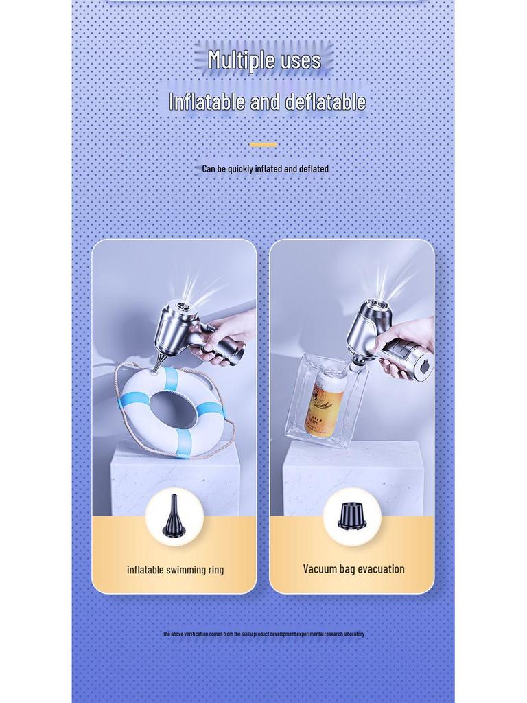High-Power Portable Wireless Vacuum Cleaner for Car and Home