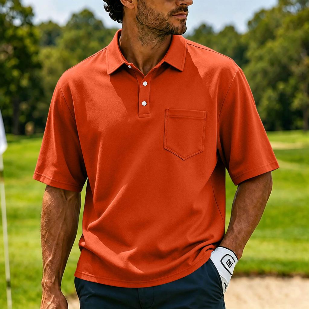 Men's Casual Short Sleeve Button Down Shirt Lightweight Breathable Summer