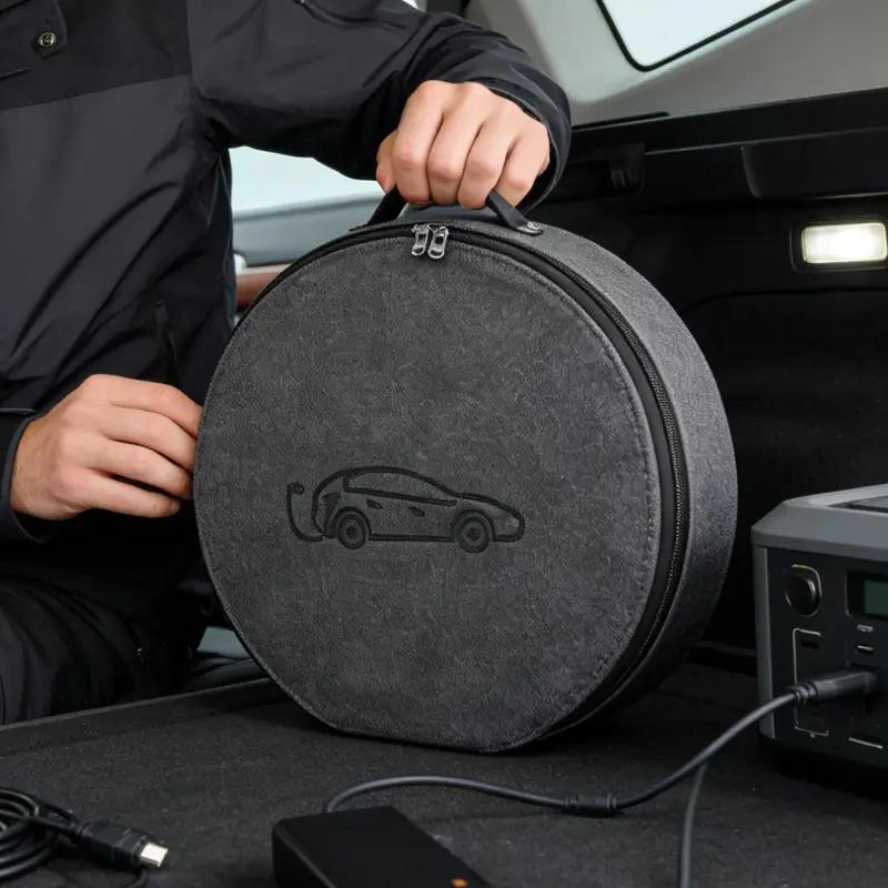 Ev Charger Carrying Case Weatherproof Electric Vehicle Charging Cord Organizer Electric Vehicle Charging Cable Organizer Bag