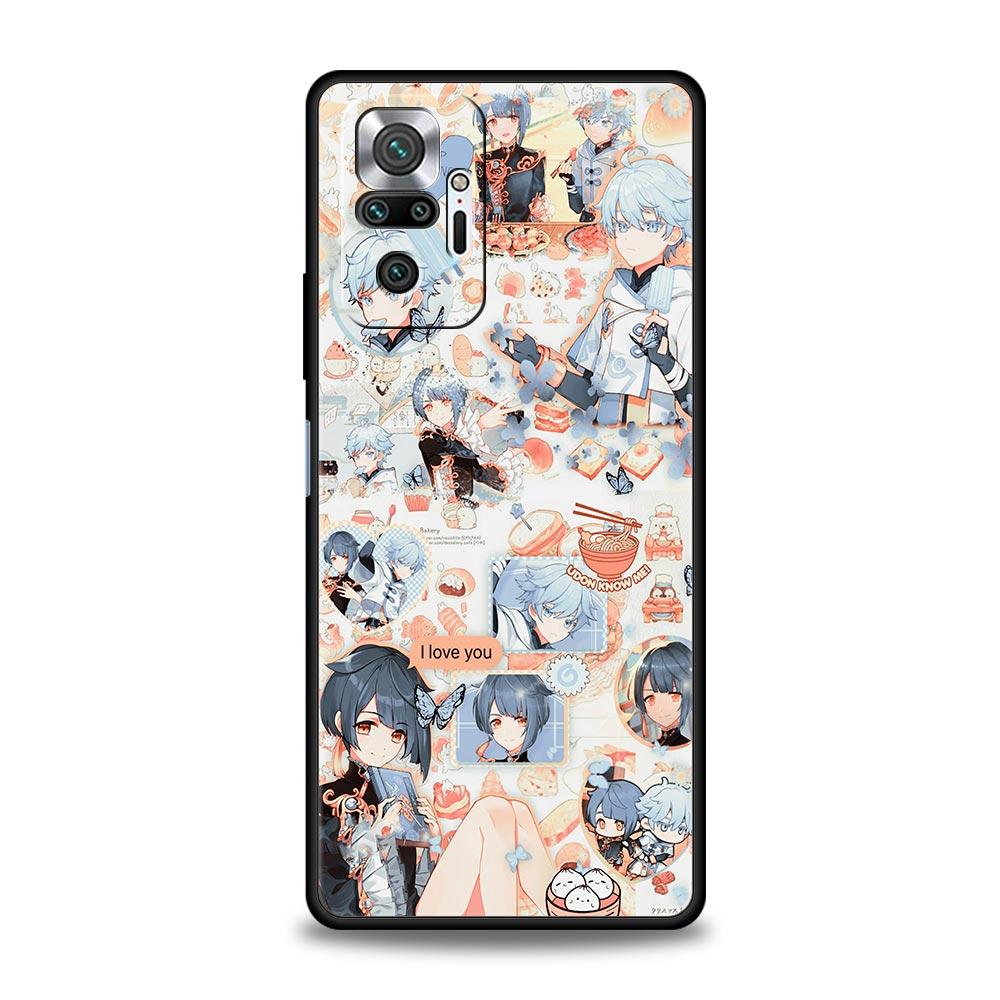 Genshin Impact Para Xiaomi Redmi Note 11 10 8 Pro Funda 10S 9S 9 9T 8T 9C 9A 8A 7 K40 Gaming K50 11T 5G Cubierta de Teléfono Parachoques Suave