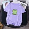 Casual Short Sleeve Printed T-Shirt Men Women Loose Fit Cotton Blend Round Neck Tee In Multiple Colors