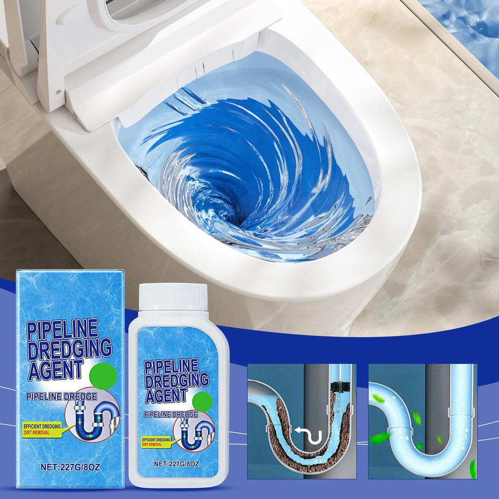Sink & Drain Cleaner Powerful Pipe Dredging Agent Fast Foaming Sink & Drain Cleaner Kitchen Pipes Tunnel Powder