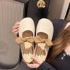 Fairy Style Bow Bag Head Half Slippers Female Summer Wear 2025 New Fashion Soft Bottom French Out Cool Slippers