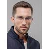 Denmark Men Double Beam Glasses Frame EDWIN Fashion Square Titanium Ultralight Eyeglasses Women Screwless Business Retro Eyewear