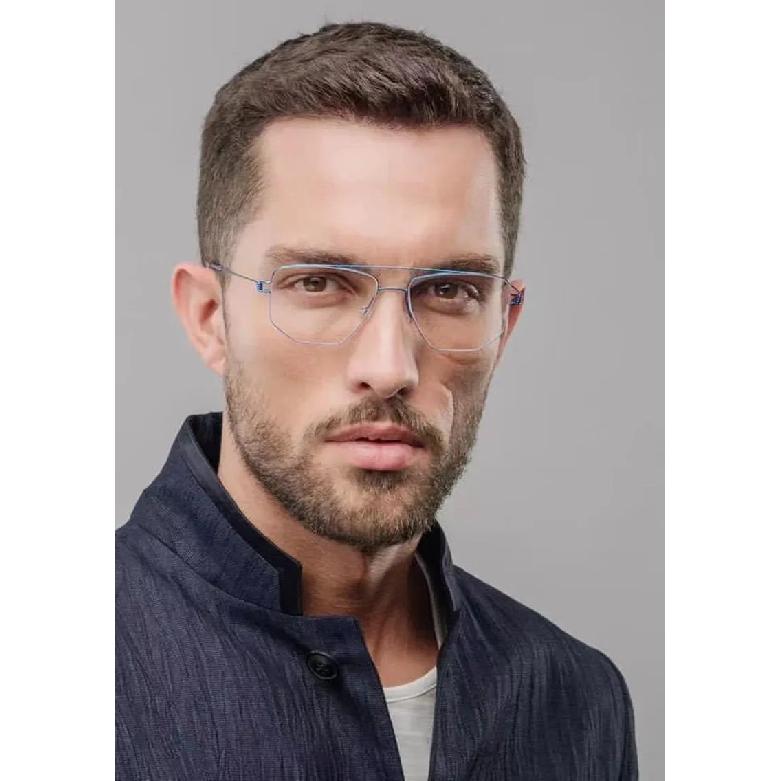 Denmark Men Double Beam Glasses Frame EDWIN Fashion Square Titanium Ultralight Eyeglasses Women Screwless Business Retro Eyewear