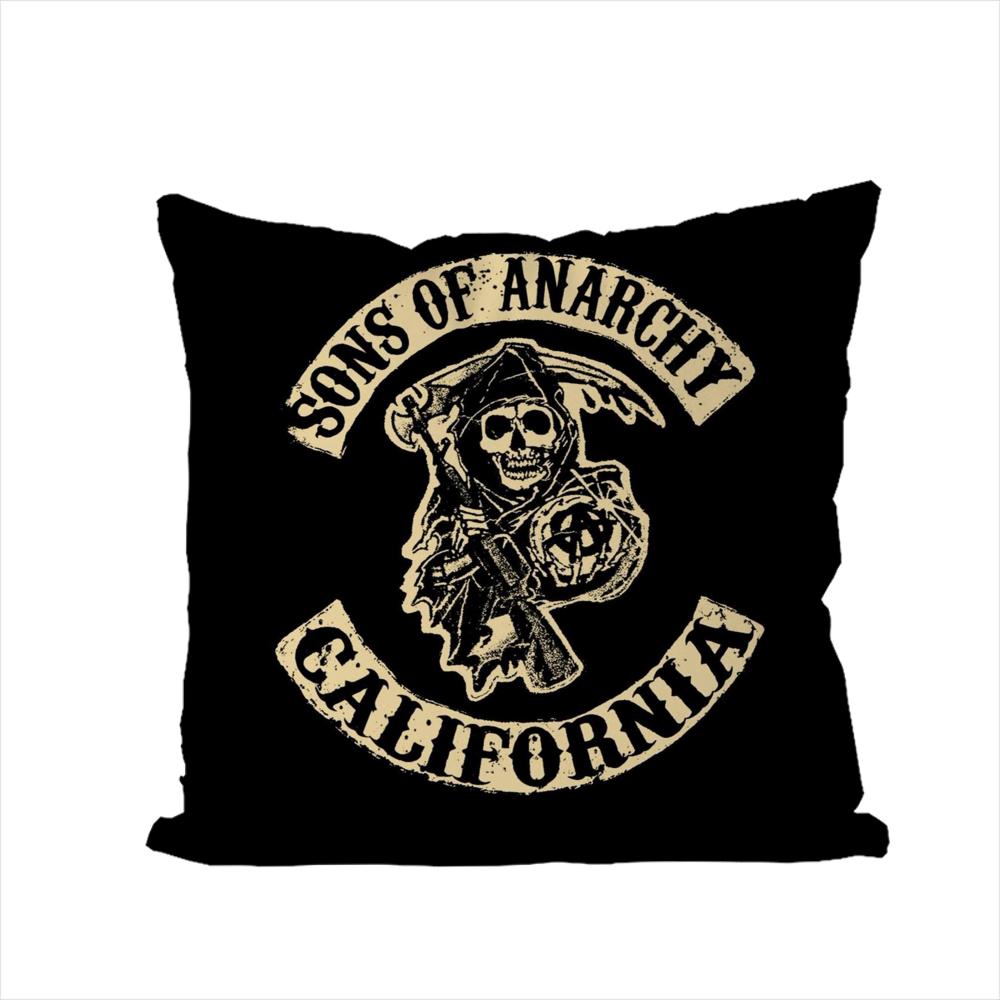 

SSons Of Anarchy Pillow Case For Car Sofa Decorative Home Doublesided Print Plush Square Throw Pillow Cushion Cover 30x30cm