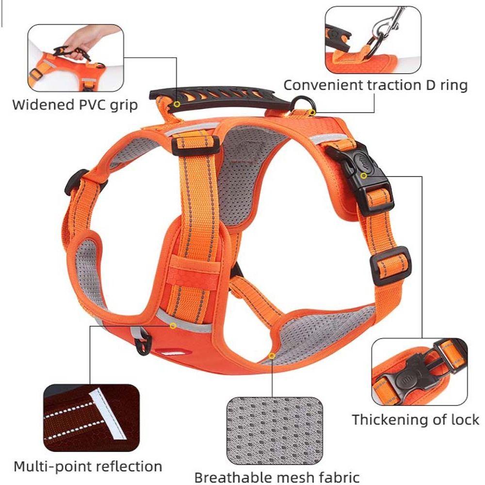 Impact Control Behavior Pet Harnesses Leash Pet Supplies Pet Chest Strap Dog Harness Vest
