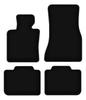 PODSTAWOWE czarne welurowe dywaniki podłogowe dla: BMW 6 G32 GT Gran Turismo (2017-)