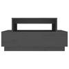 Vidaxl Stolik Kawowy, Szary, 80X55X40,5 Cm, Lite Drewno Sosnowe